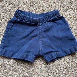 3yr Red Creek Kids 100% linen navy shorts